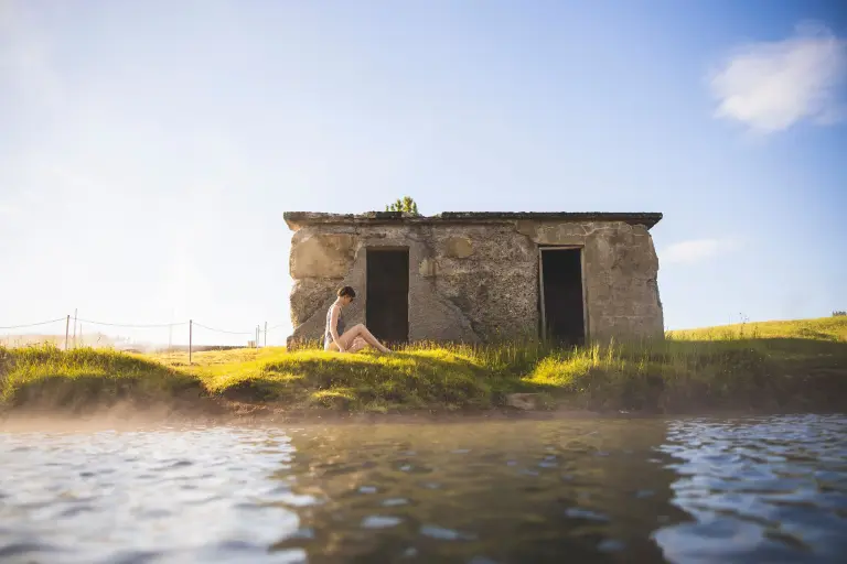 Old shed at the Secret Lagoon