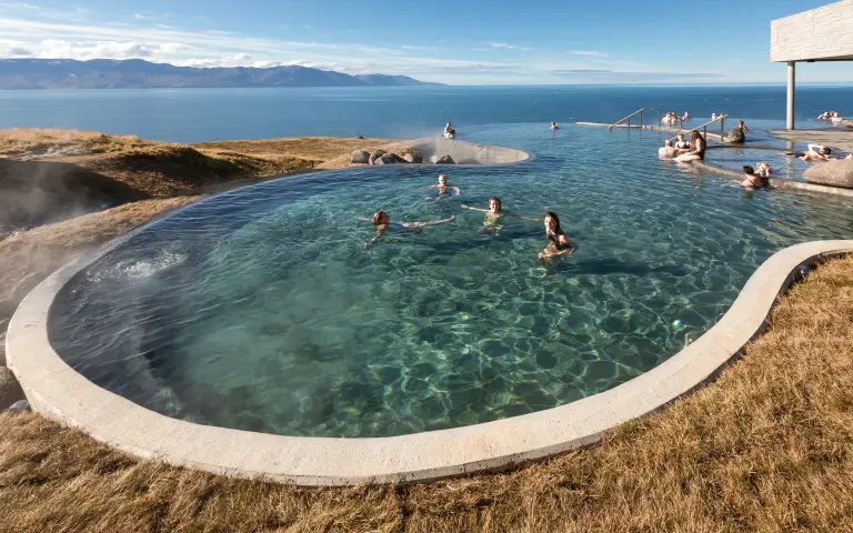 GeoSea pool in summer