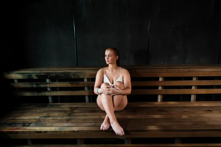 Myvatn Nature Baths - Woman in a steam room